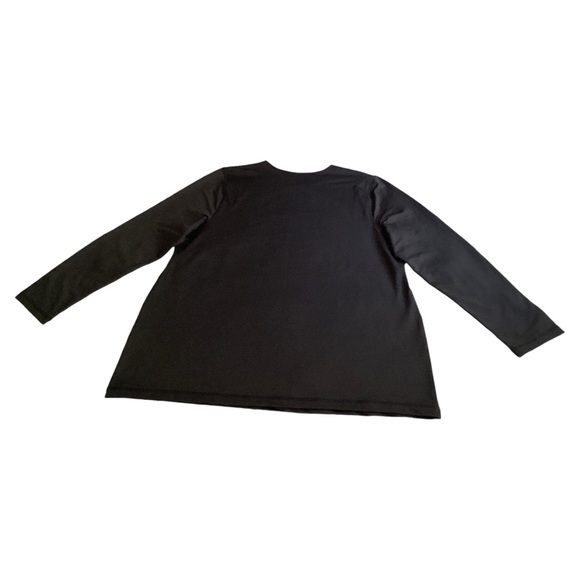 J. Jill Fit Women’s Rhodes Crew-Neck Tee Long Sleeves Stretch Black Shirt Sz XL - Picture 4 of 14